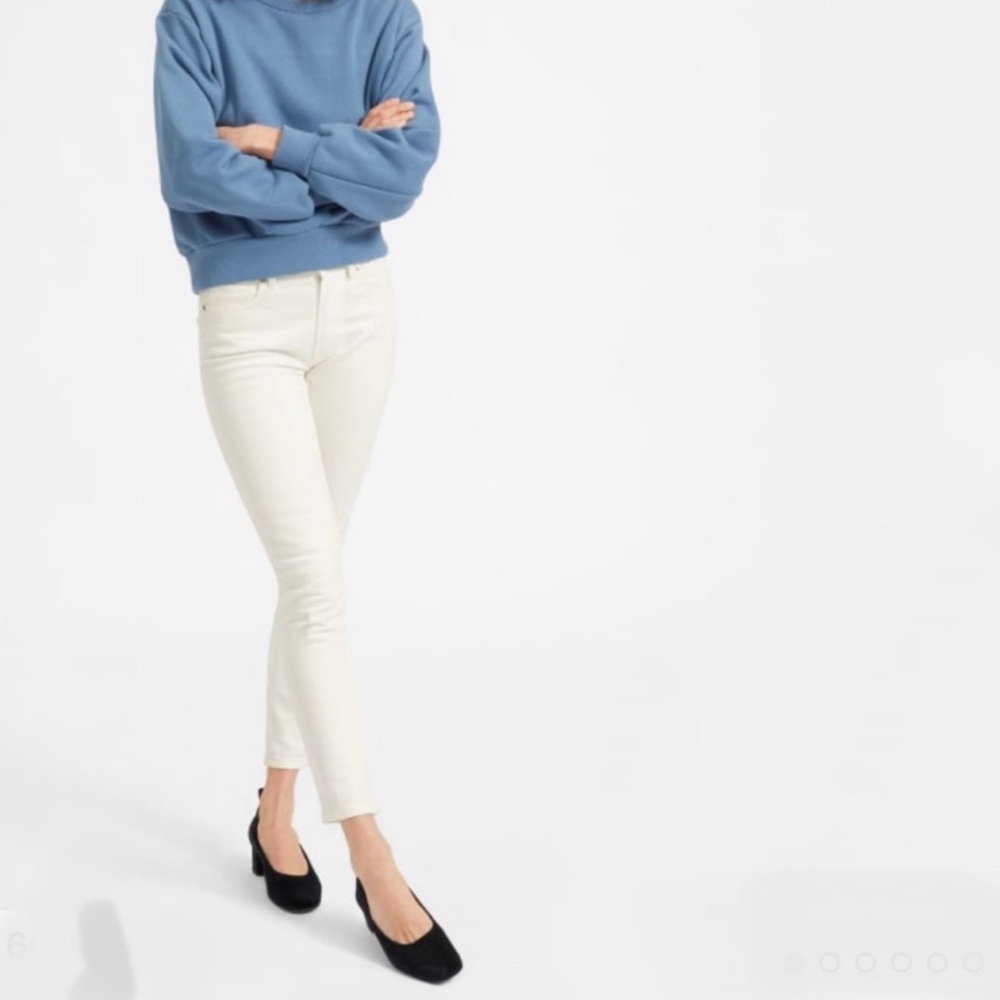 Everlane Bone Mid-Rise Skinny Jeans 32R